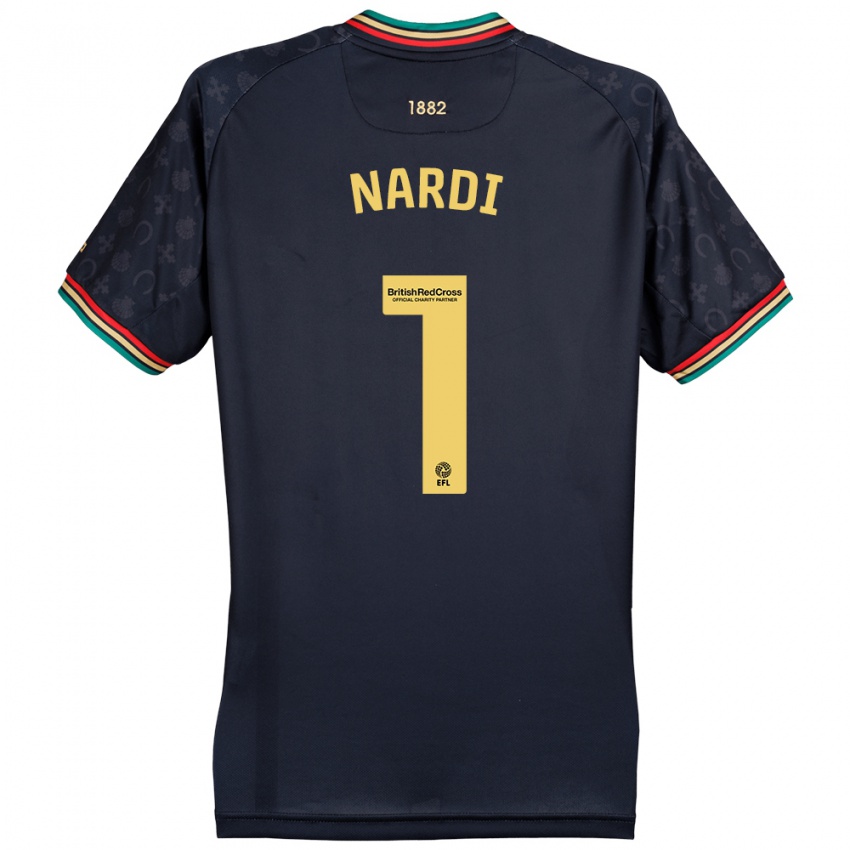 Damen Paul Nardi #1 Dunkelmarineblau Auswärtstrikot Trikot 2024/25 T-Shirt Belgien