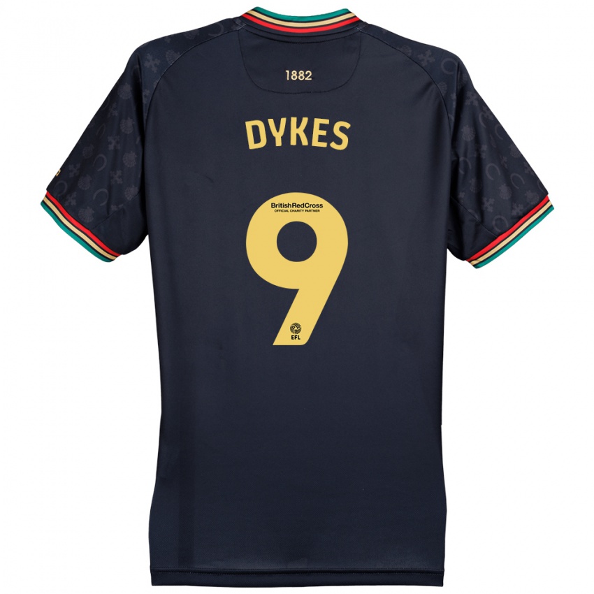 Dames Lyndon Dykes #9 Donker Marineblauw Uitshirt Uittenue 2024/25 T-Shirt België