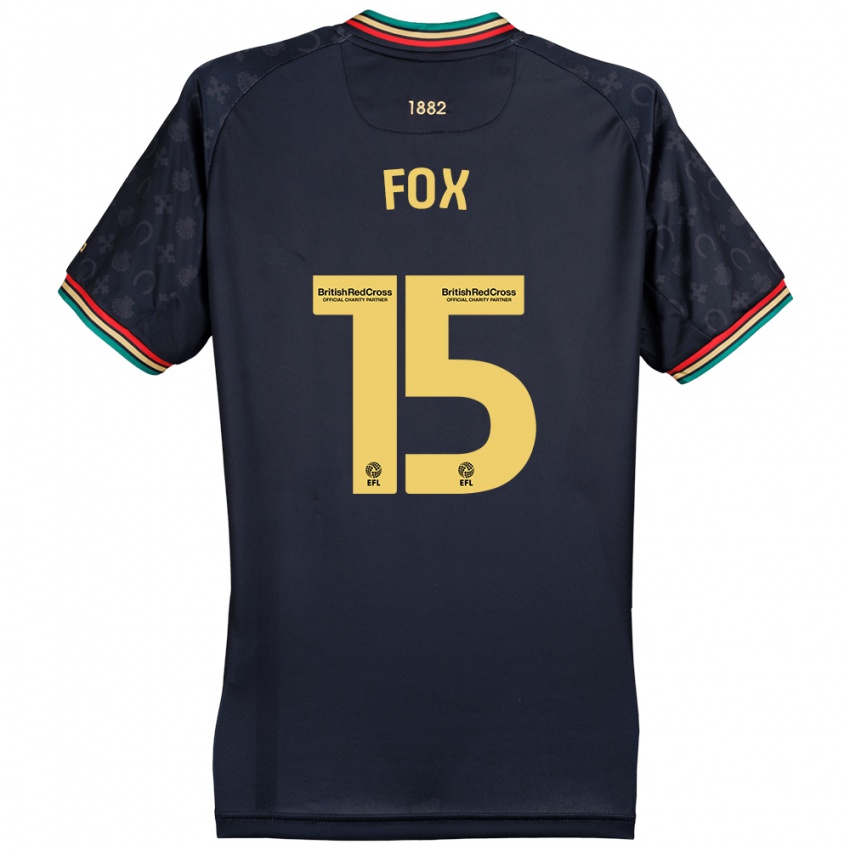 Damen Morgan Fox #15 Dunkelmarineblau Auswärtstrikot Trikot 2024/25 T-Shirt Belgien