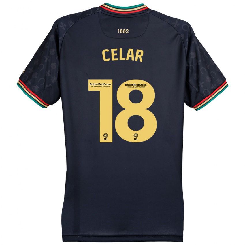 Damen Zan Celar #18 Dunkelmarineblau Auswärtstrikot Trikot 2024/25 T-Shirt Belgien