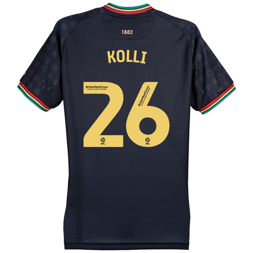 Damen Rayan Kolli #26 Dunkelmarineblau Auswärtstrikot Trikot 2024/25 T-Shirt Belgien