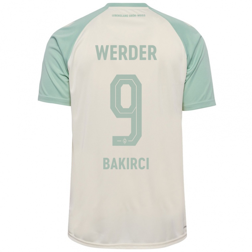 Dames Yunus Bakirci #9 Off-White Lichtgroen Uitshirt Uittenue 2024/25 T-Shirt België