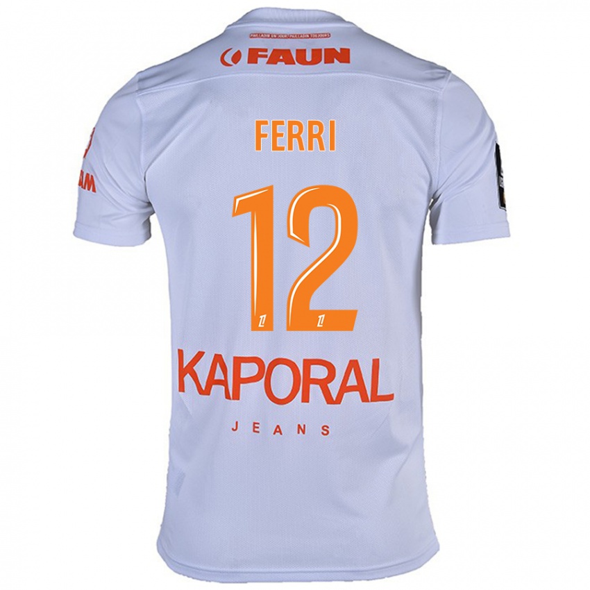 Femme Maillot Jordan Ferri #12 Blanc Tenues Extérieur 2024/25 T-Shirt Belgique