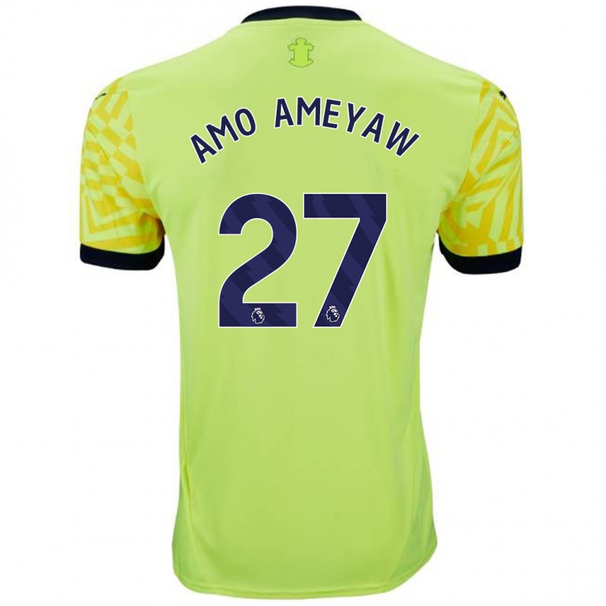 Dames Samuel Amo-Ameyaw #27 Geel Uitshirt Uittenue 2024/25 T-Shirt België