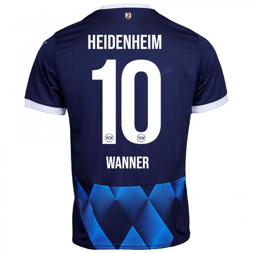 Femme Maillot Paul Wanner #10 Bleu Marine Foncé Tenues Extérieur 2024/25 T-Shirt Belgique