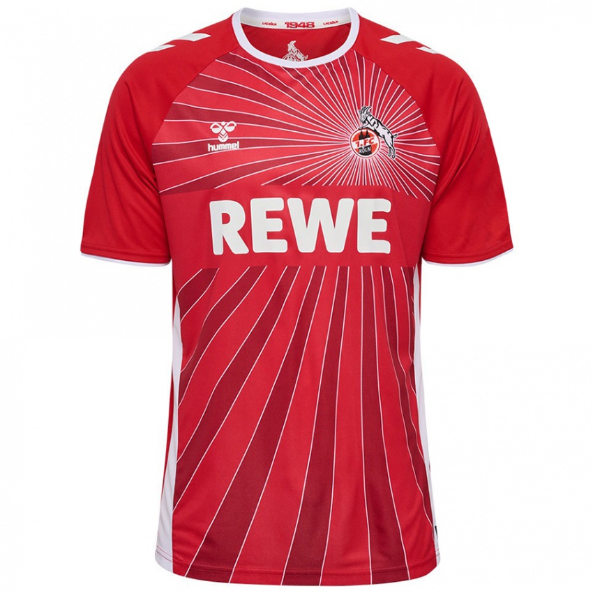 Femme Maillot Marvin Schwäbe #1 Rouge Blanc Tenues Extérieur 2024/25 T-Shirt Belgique