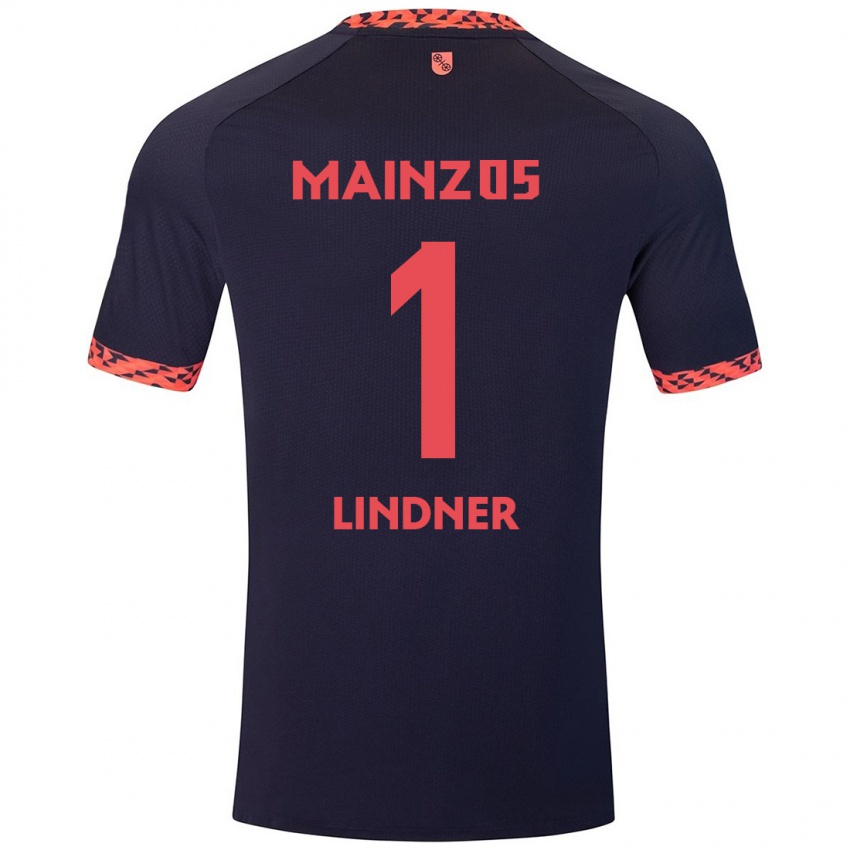 Dames Sophie Lindner #1 Blauw Koraalrood Uitshirt Uittenue 2024/25 T-Shirt België