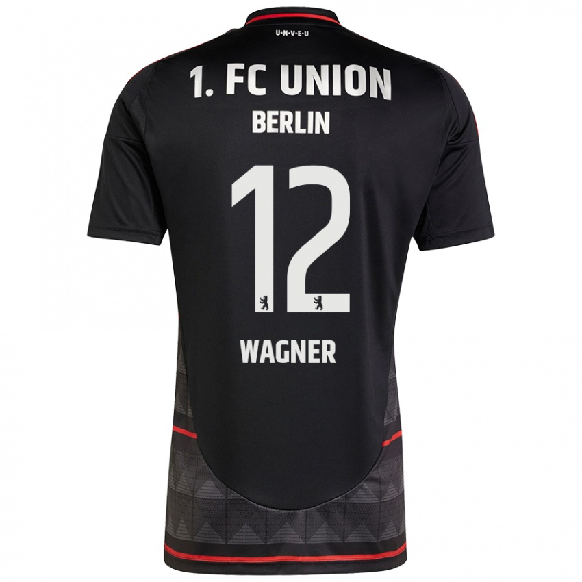 Damen Melanie Wagner #12 Schwarz Auswärtstrikot Trikot 2024/25 T-Shirt Belgien