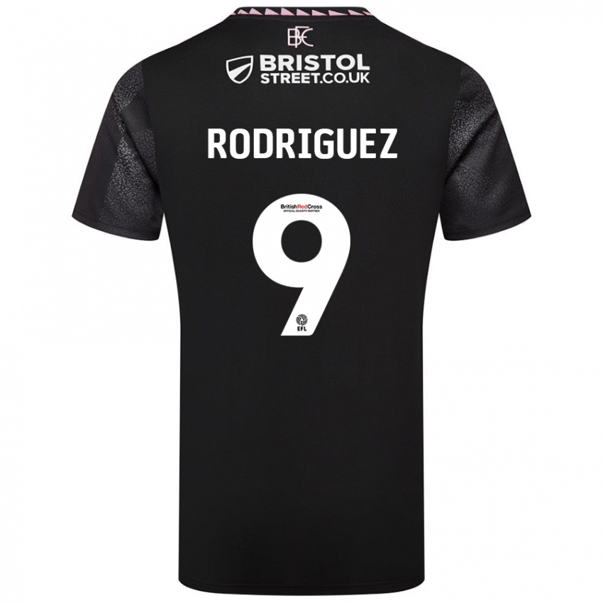 Dames Jay Rodríguez #9 Zwart Uitshirt Uittenue 2024/25 T-Shirt België