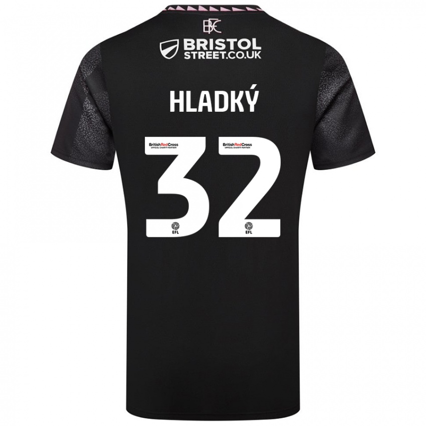 Dames Vaclav Hladky #32 Zwart Uitshirt Uittenue 2024/25 T-Shirt België