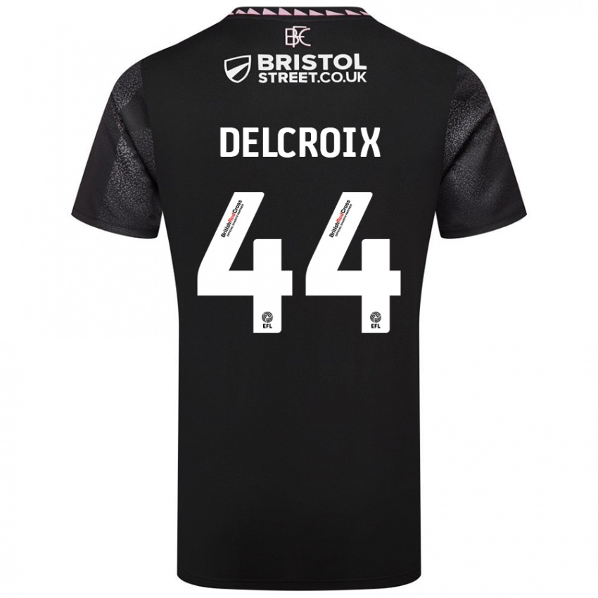 Dames Hannes Delcroix #44 Zwart Uitshirt Uittenue 2024/25 T-Shirt België