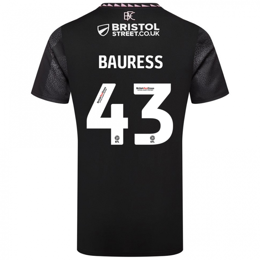 Dames Joe Bauress #43 Zwart Uitshirt Uittenue 2024/25 T-Shirt België