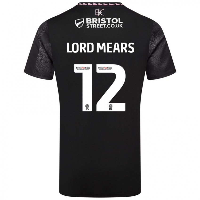 Dames Rhema Lord-Mears #12 Zwart Uitshirt Uittenue 2024/25 T-Shirt België