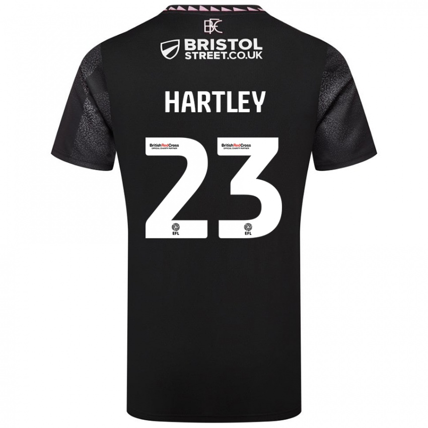 Dames Naomi Hartley #23 Zwart Uitshirt Uittenue 2024/25 T-Shirt België