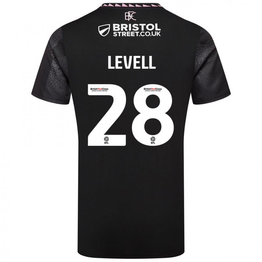 Dames Kirstie Levell #28 Zwart Uitshirt Uittenue 2024/25 T-Shirt België