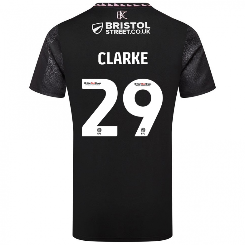 Dames Abby Clarke #29 Zwart Uitshirt Uittenue 2024/25 T-Shirt België