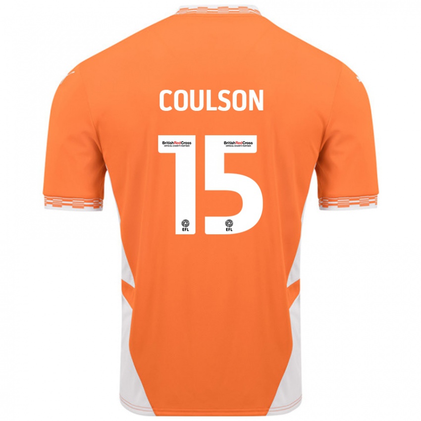 Kinderen Hayden Coulson #15 Oranje Wit Thuisshirt Thuistenue 2024/25 T-Shirt België