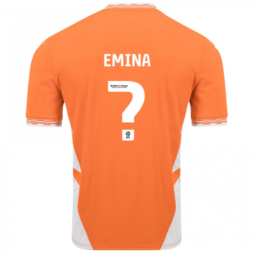 Kinderen Ezra Emina #0 Oranje Wit Thuisshirt Thuistenue 2024/25 T-Shirt België