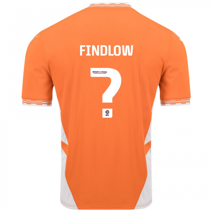 Kinderen Luke Findlow #0 Oranje Wit Thuisshirt Thuistenue 2024/25 T-Shirt België