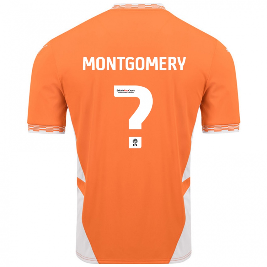 Kinderen Aleysha Montgomery #0 Oranje Wit Thuisshirt Thuistenue 2024/25 T-Shirt België