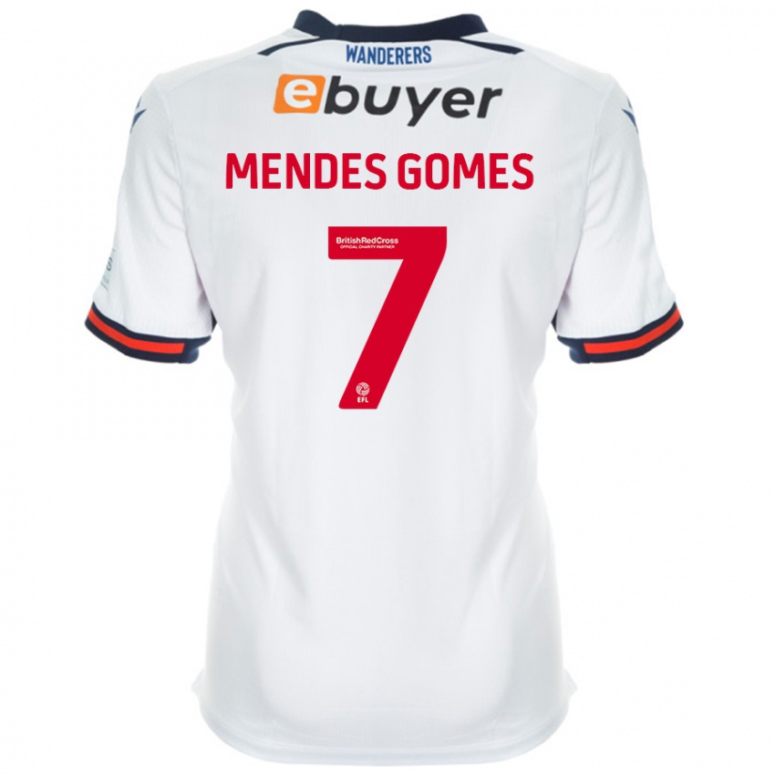 Enfant Maillot Carlos Mendes #7 Blanc Tenues Domicile 2024/25 T-Shirt Belgique