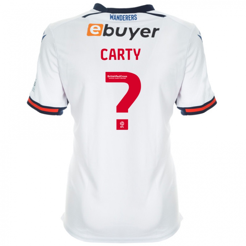 Enfant Maillot Conor Carty #0 Blanc Tenues Domicile 2024/25 T-Shirt Belgique