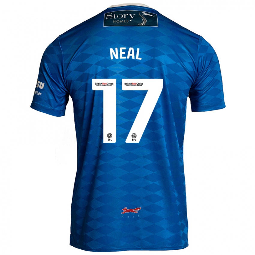 Enfant Maillot Harrison Neal #17 Bleu Tenues Domicile 2024/25 T-Shirt Belgique