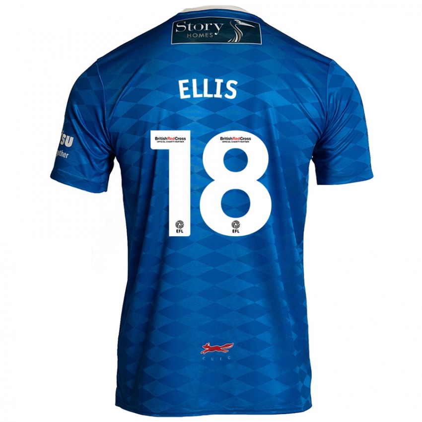 Enfant Maillot Jack Ellis #18 Bleu Tenues Domicile 2024/25 T-Shirt Belgique