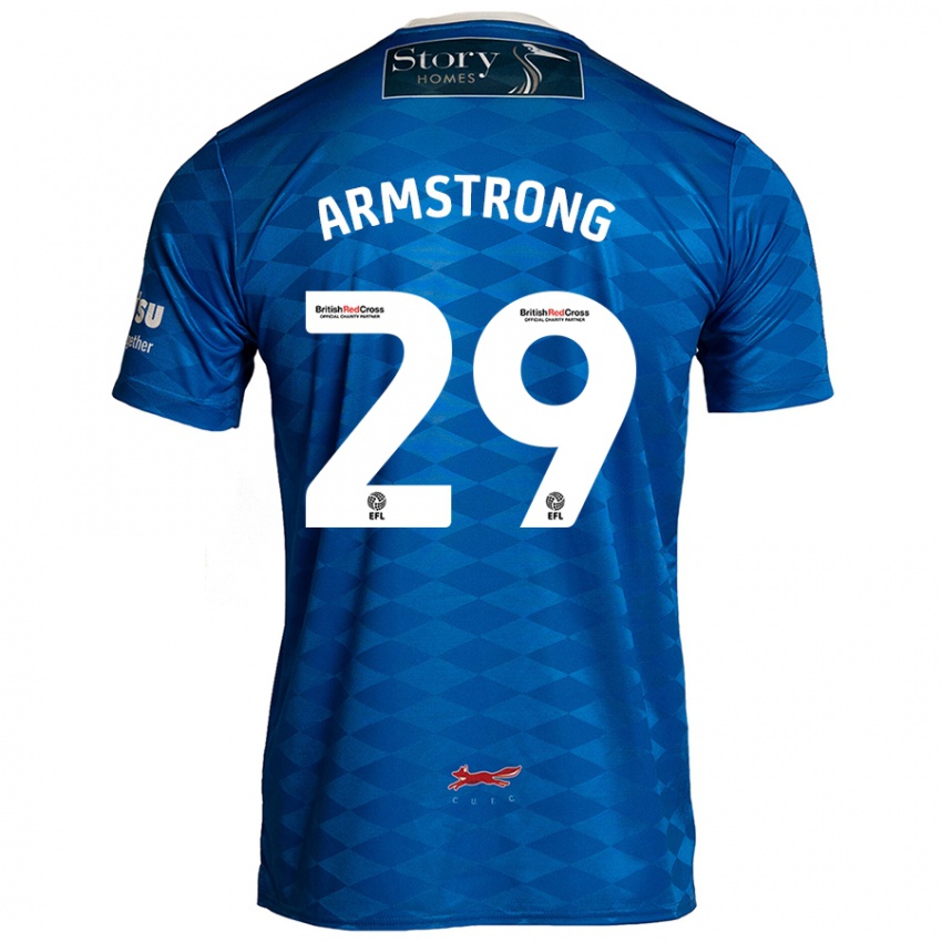 Enfant Maillot Luke Armstrong #29 Bleu Tenues Domicile 2024/25 T-Shirt Belgique