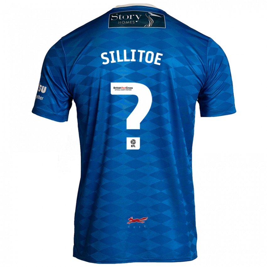 Enfant Maillot Casey Sillitoe #0 Bleu Tenues Domicile 2024/25 T-Shirt Belgique