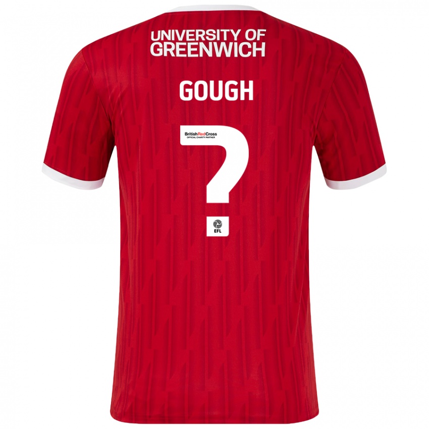 Kinderen Keenan Gough #0 Rood Wit Thuisshirt Thuistenue 2024/25 T-Shirt België