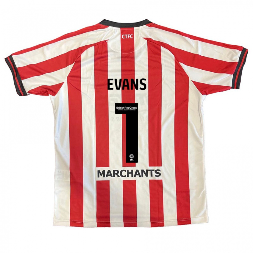 Kinderen Owen Evans #1 Rood Wit Thuisshirt Thuistenue 2024/25 T-Shirt België