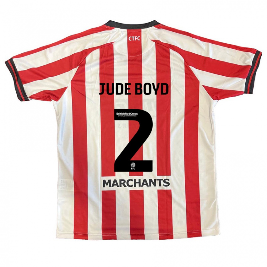 Kinderen Arkell Jude-Boyd #2 Rood Wit Thuisshirt Thuistenue 2024/25 T-Shirt België