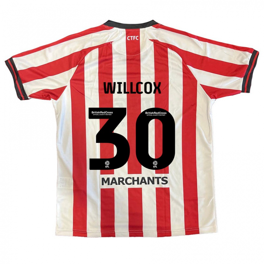 Kinderen Freddy Willcox #30 Rood Wit Thuisshirt Thuistenue 2024/25 T-Shirt België