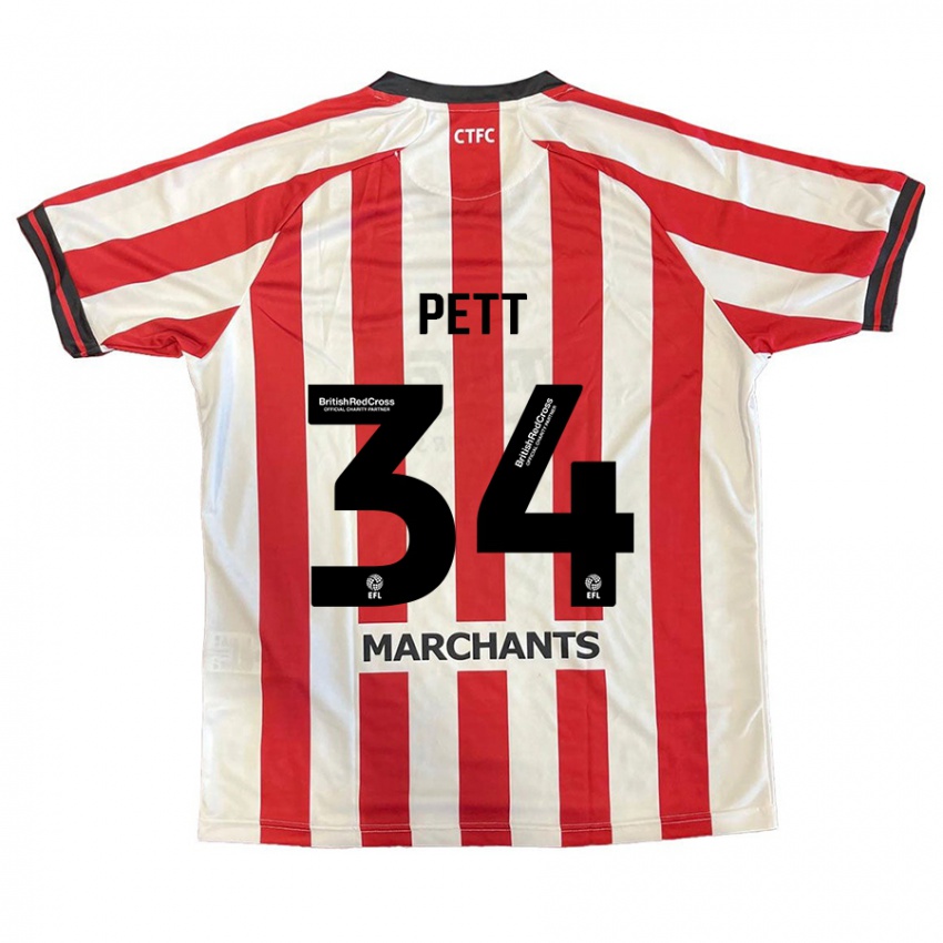 Kinderen Tom Pett #34 Rood Wit Thuisshirt Thuistenue 2024/25 T-Shirt België