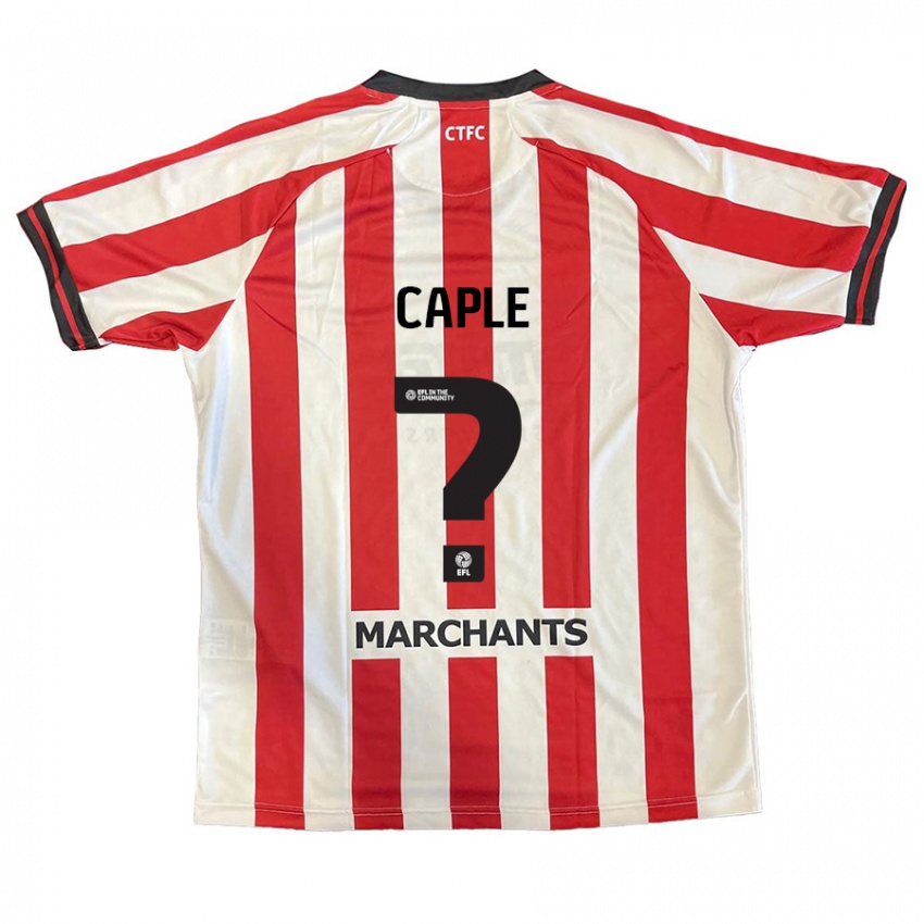 Kinderen Charlie Caple #0 Rood Wit Thuisshirt Thuistenue 2024/25 T-Shirt België