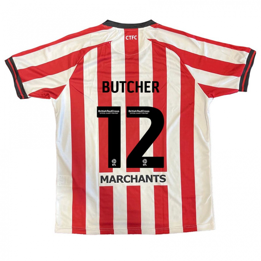 Kinderen Henna Butcher #12 Rood Wit Thuisshirt Thuistenue 2024/25 T-Shirt België