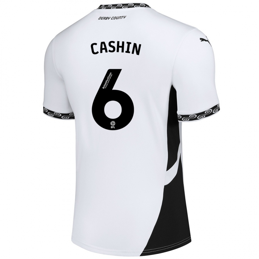 Kinderen Eiran Cashin #6 Wit Zwart Thuisshirt Thuistenue 2024/25 T-Shirt België