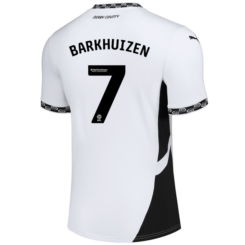 Kinderen Tom Barkhuizen #7 Wit Zwart Thuisshirt Thuistenue 2024/25 T-Shirt België