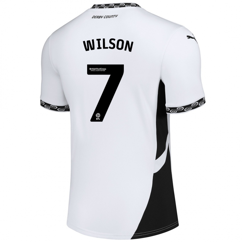 Kinderen Emelia Wilson #7 Wit Zwart Thuisshirt Thuistenue 2024/25 T-Shirt België