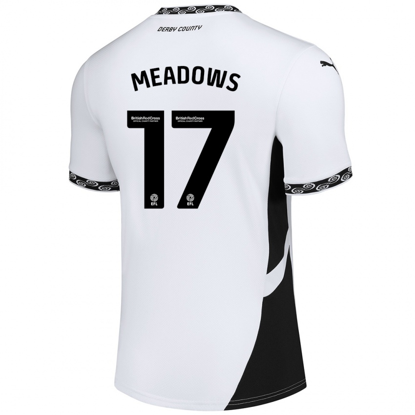 Kinderen Helena Meadows #17 Wit Zwart Thuisshirt Thuistenue 2024/25 T-Shirt België