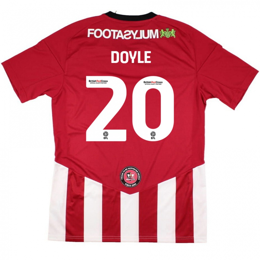 Enfant Maillot Kamari Doyle #20 Rouge Blanc Tenues Domicile 2024/25 T-Shirt Belgique