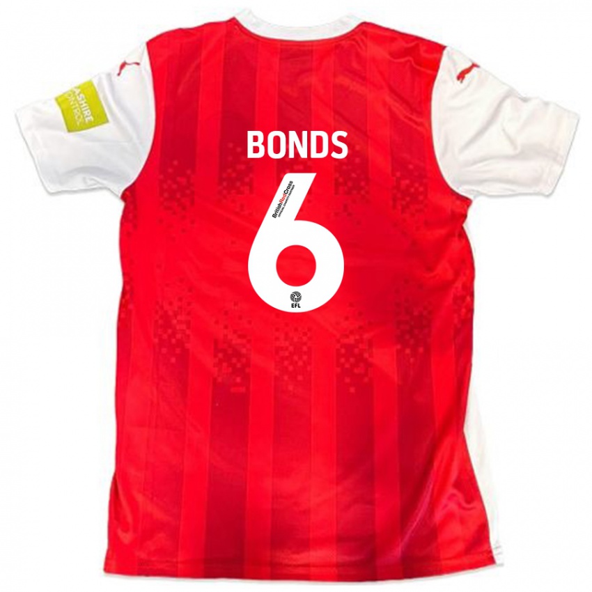 Enfant Maillot Elliot Bonds #6 Rouge Blanc Tenues Domicile 2024/25 T-Shirt Belgique