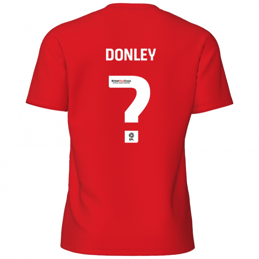 Enfant Maillot Jamie Donley #0 Rouge Tenues Domicile 2024/25 T-Shirt Belgique