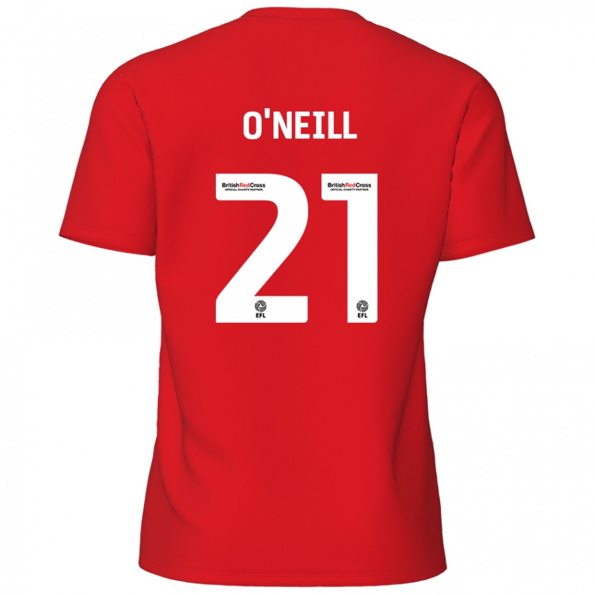 Enfant Maillot Ollie O'neill #21 Rouge Tenues Domicile 2024/25 T-Shirt Belgique