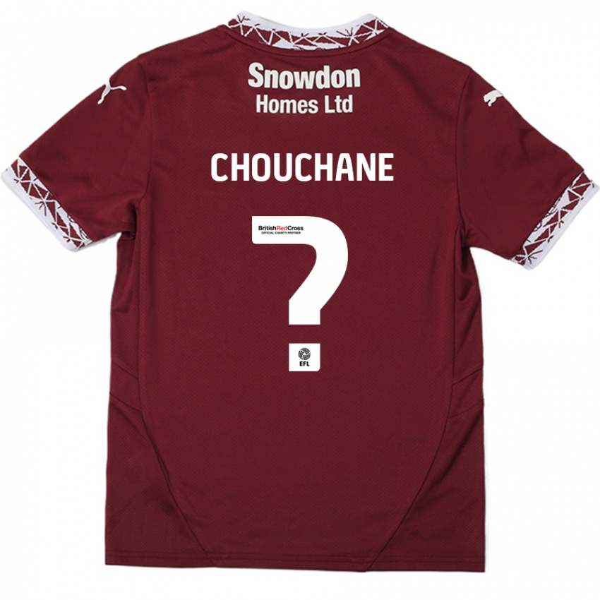 Kinderen Samy Chouchane #0 Bordeauxrood Thuisshirt Thuistenue 2024/25 T-Shirt België