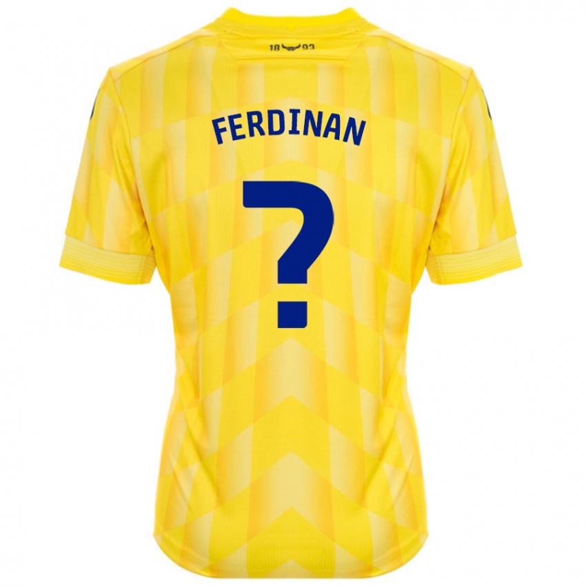 Kinderen Marselino Ferdinan #0 Geel Thuisshirt Thuistenue 2024/25 T-Shirt België