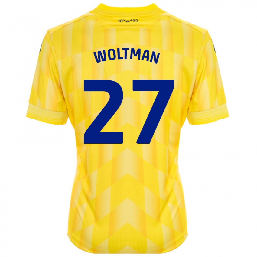 Kinderen Max Woltman #27 Geel Thuisshirt Thuistenue 2024/25 T-Shirt België