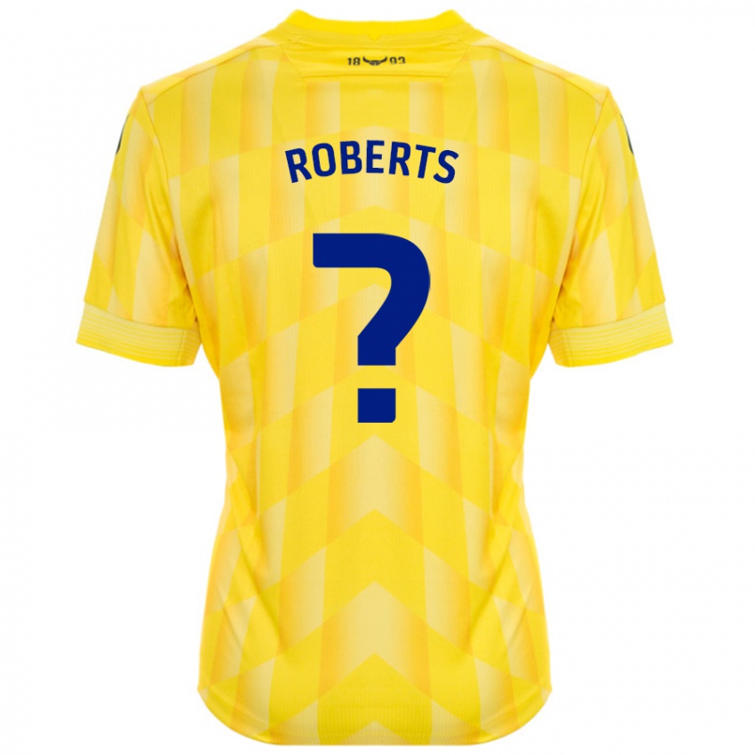 Kinderen Amber Roberts #0 Geel Thuisshirt Thuistenue 2024/25 T-Shirt België