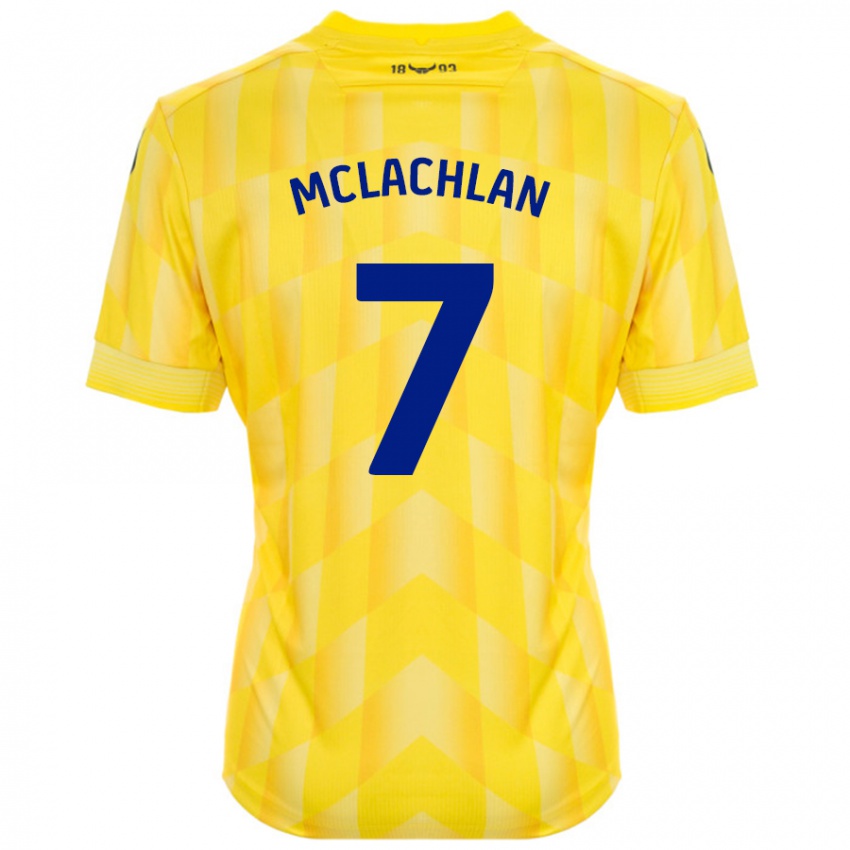 Kinderen Daisy Mclachlan #7 Geel Thuisshirt Thuistenue 2024/25 T-Shirt België